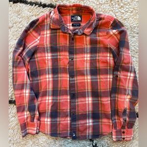 North Face Flannel size medium